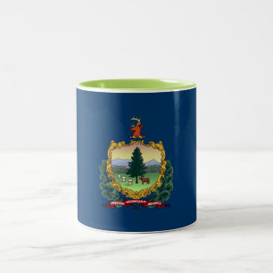 Flagge des Bundesstaates Vermont Zweifarbige Tasse