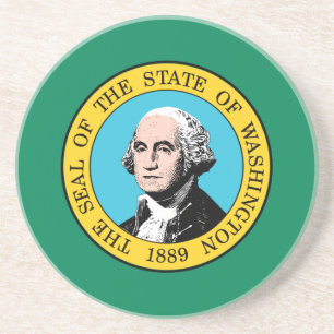 Flagge des Bundesstaates Washington Getränkeuntersetzer