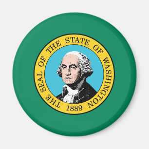 Flagge des Bundesstaates Washington Magnet