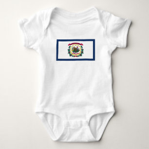 Flagge des Bundesstaates West Virginia Baby Strampler