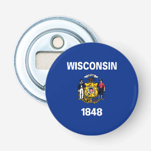 Flagge des Bundesstaates Wisconsin Flaschenöffner