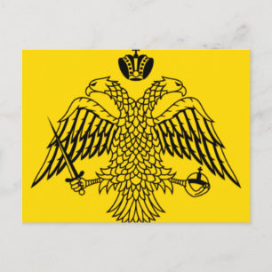 Flagge des Byzantinischen Reiches Postkarte