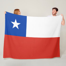 Flagge des Chilen Fleecedecke