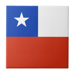 Flagge des Chilen Fliese