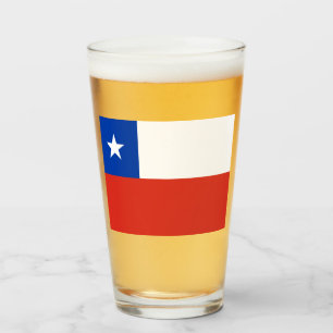 Flagge des Chilen Glas