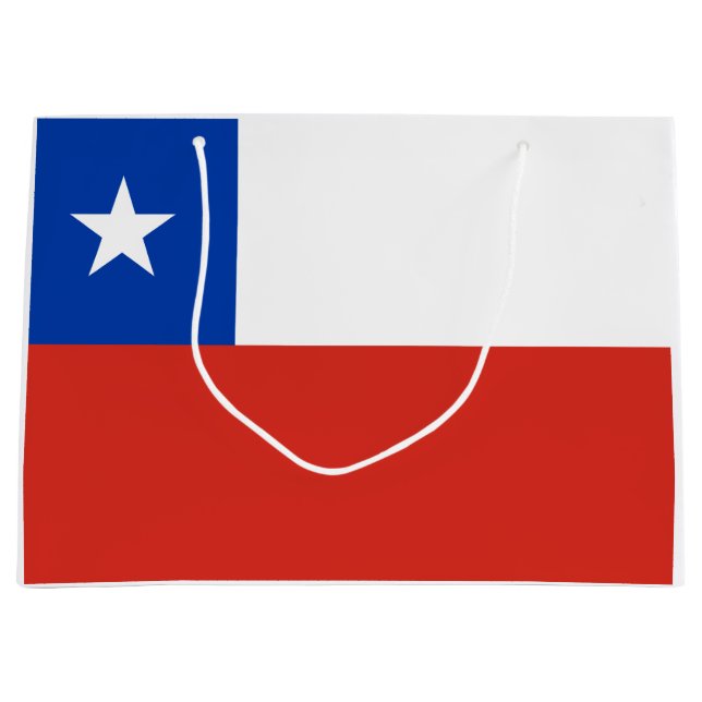 Flagge des Chilen Große Geschenktüte (Vorderseite)
