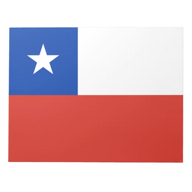 Flagge des Chilen Notizblock (Vorderseite)