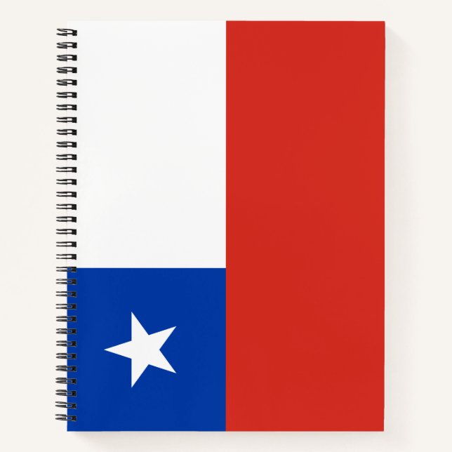 Flagge des Chilen Notizbuch (Vorderseite)