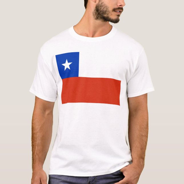 Flagge des Chilen T-Shirt (Vorderseite)