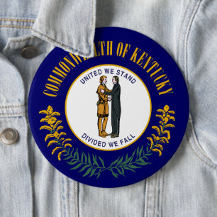 Flagge des Commonwealth Kentucky Bluegrass Button
