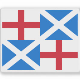 Flagge des Commonwealth of England Aufkleber