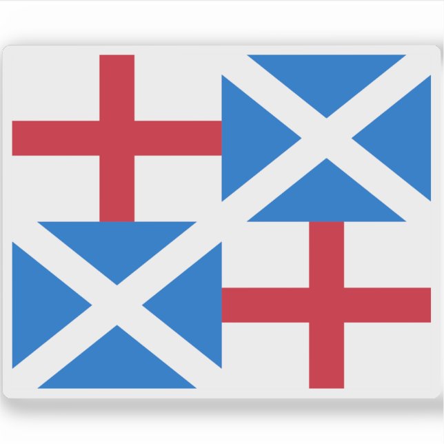 Flagge des Commonwealth of England Aufkleber (Vorderseite)