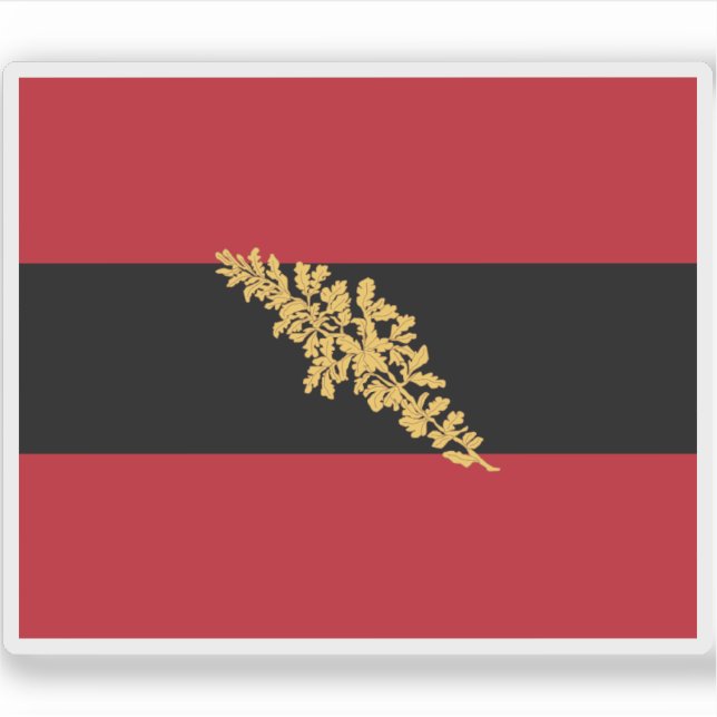 Flagge des Deutschen Bundes (1815-48 & 1850-66) Aufkleber (Vorderseite)