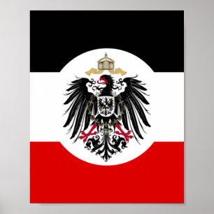 Flagge des Deutschen Kaiserreichs Poster
