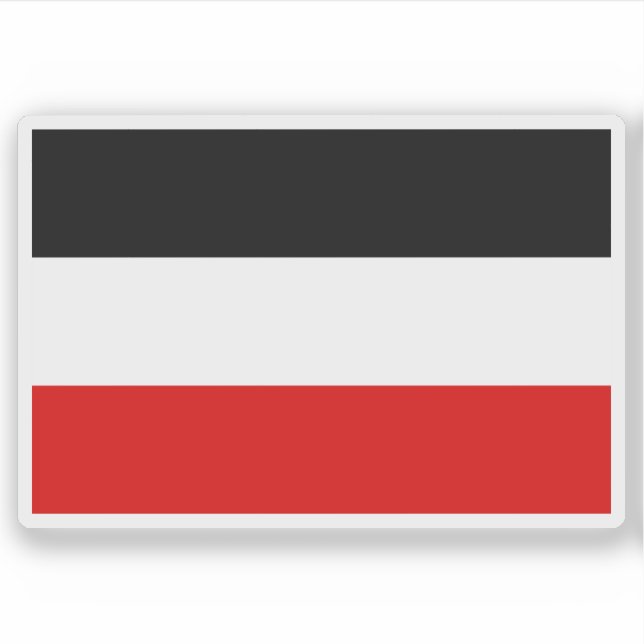 Flagge des Deutschen Reiches (1871-1918) Aufkleber (Vorderseite)