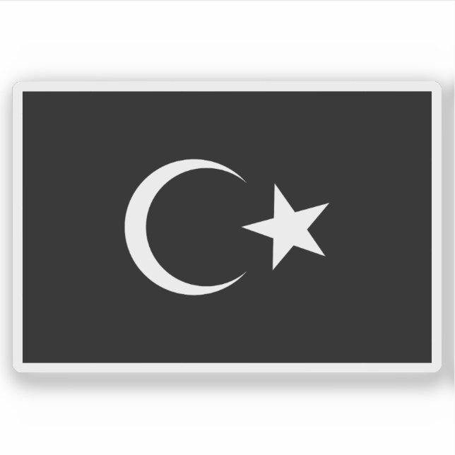 Flagge des Emirats Cyrenaika, Libyen (1949-1951) Aufkleber (Vorderseite)