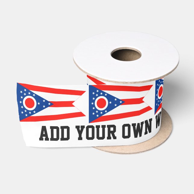 Flagge des Flaggenstaates Ohio Satinband (Spule)
