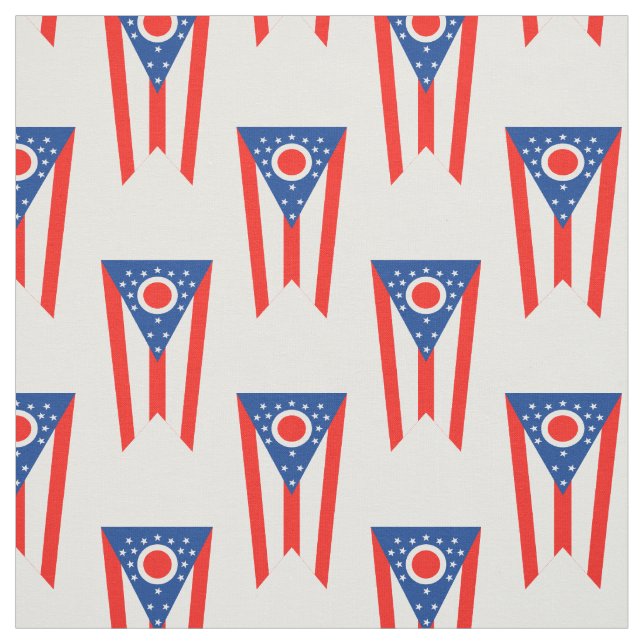 Flagge des Flaggenstaates Ohio Stoff (Muster)