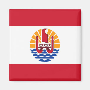 Flagge des Französisch-Polynesiens Magnet