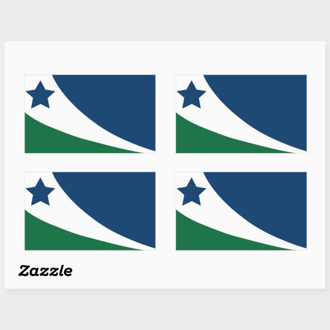 Flagge des Frühlings, Tennessee Rechteckiger Aufkleber (Blatt)