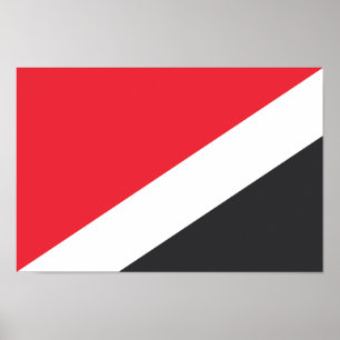 Flagge des Fürstentums Sealand Poster