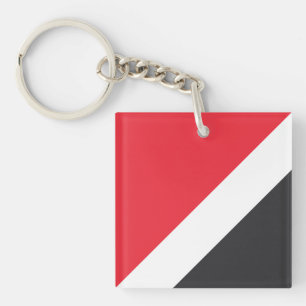 Flagge des Fürstentums Sealand Schlüsselanhänger