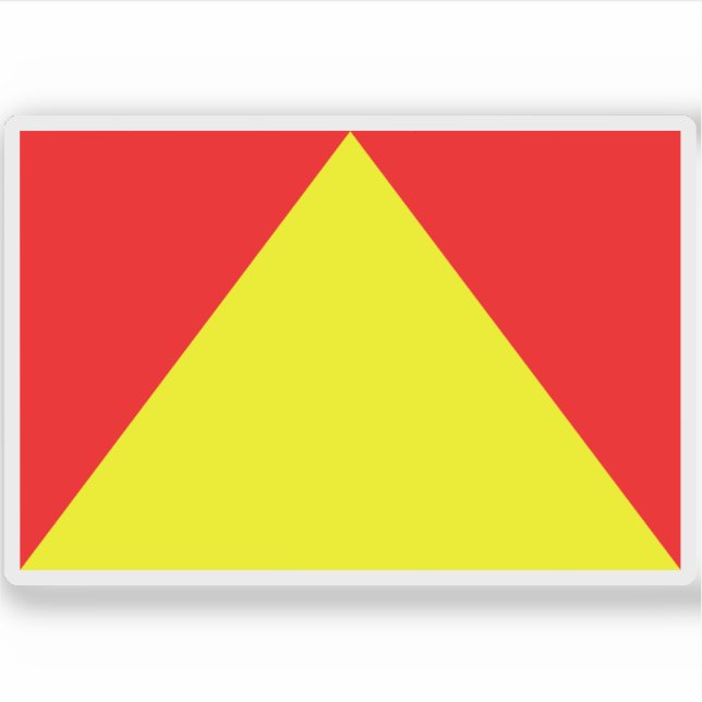 Flagge des Fürstentums Trinidad Aufkleber (Vorderseite)