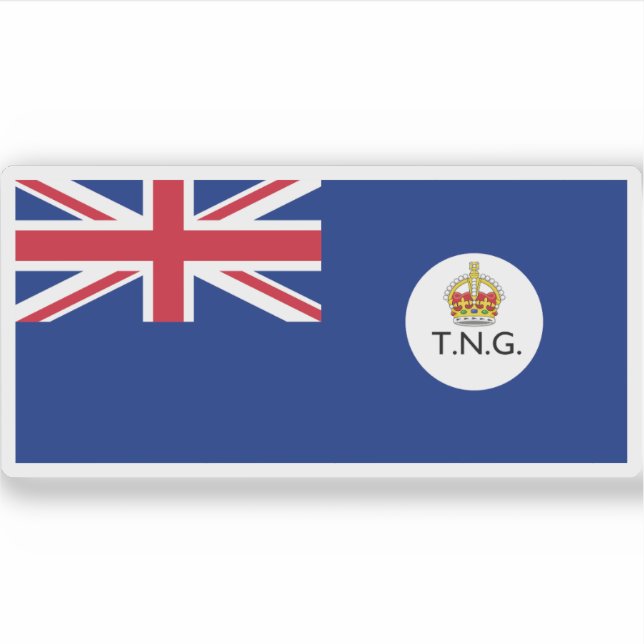 Flagge des Gebiets der neuen Guinea Aufkleber (Vorderseite)