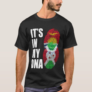 Flagge des gemischten DNA-Erbes von Burundi und Ki T-Shirt
