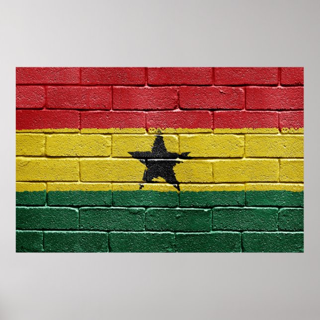 Flagge des Ghana-Posters Poster (Vorne)