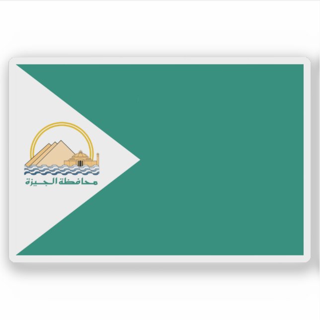 Flagge des Gouverneurs von Gizeh, Ägypten Aufkleber (Vorderseite)