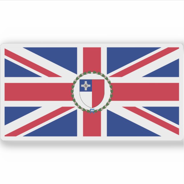 Flagge des Gouverneurs von Malta (1943-1964) Aufkleber (Vorderseite)