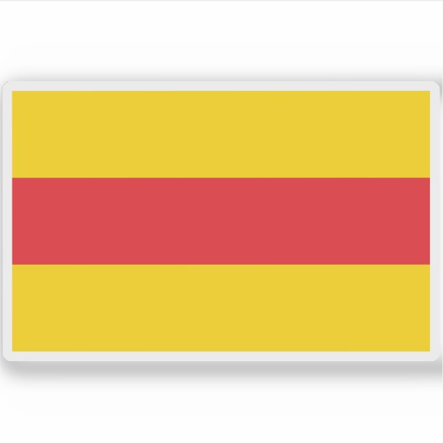 Flagge des Großherzogtums Baden (1806-1871) Aufkleber (Vorderseite)