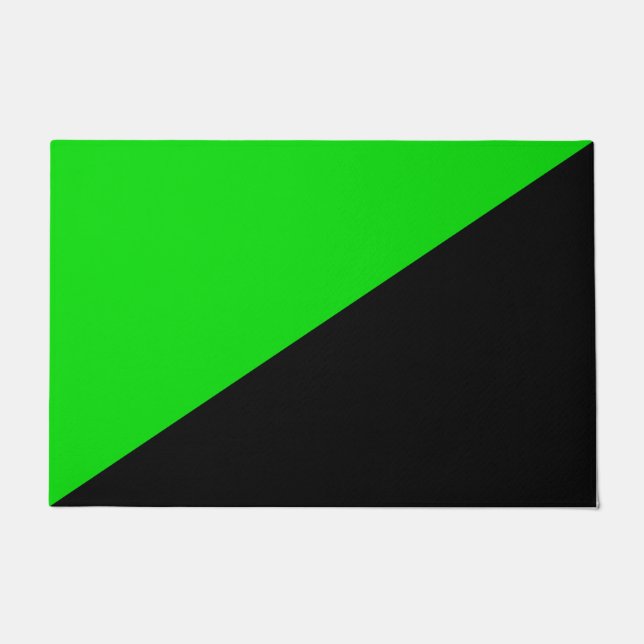Flagge des grünen Anarchismus Fußmatte (Vorderseite)