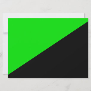 Flagge des grünen Anarchismus Karte