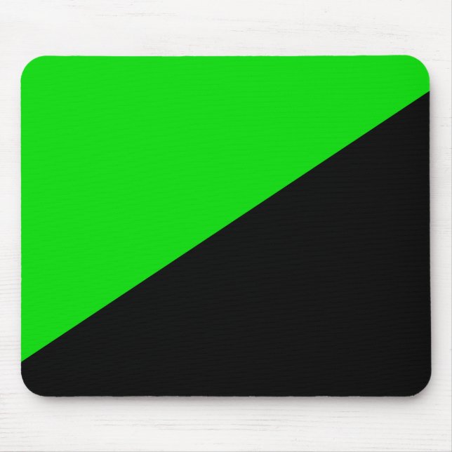 Flagge des grünen Anarchismus Mousepad (Vorne)