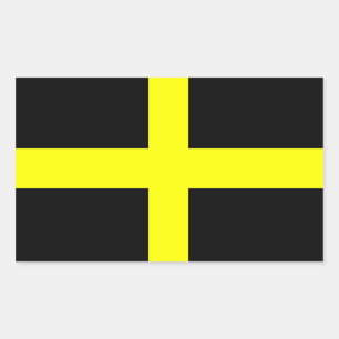 Flagge des Heiligen David Rechteckiger Aufkleber