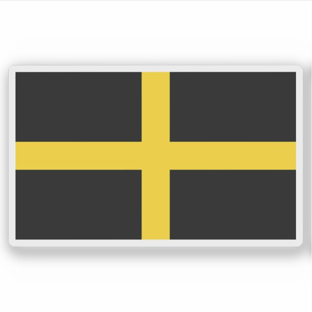 Flagge des heiligen David, Wales Aufkleber (Vorderseite)