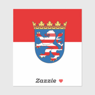Flagge des Hesse Vinyl Sticker