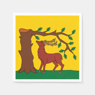 Flagge des historischen Landkreises von Berkshire Serviette