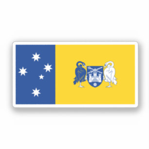 Flagge des Hoheitsgebiets Australiens der Hauptsta Aufkleber