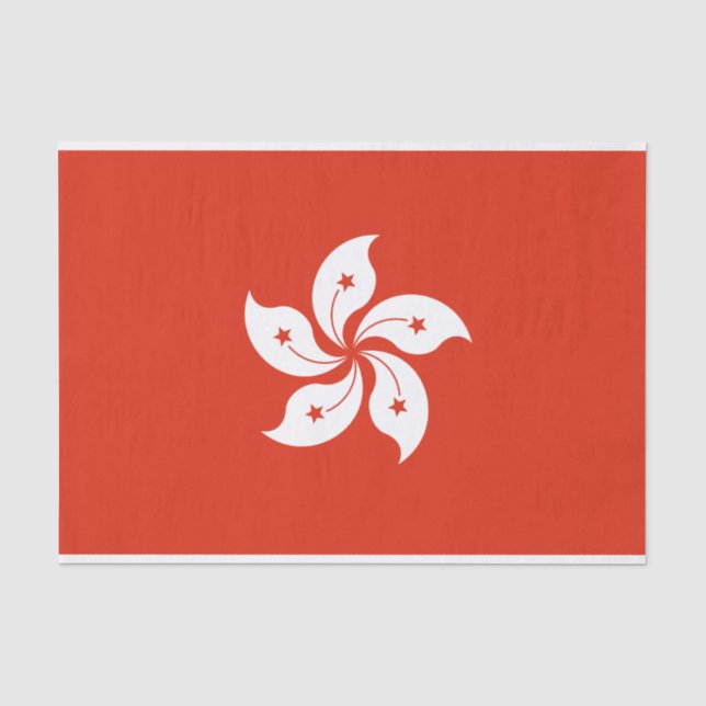 Flagge des Hongkonger Gewebspapiers Seidenpapier (Vorderseite)