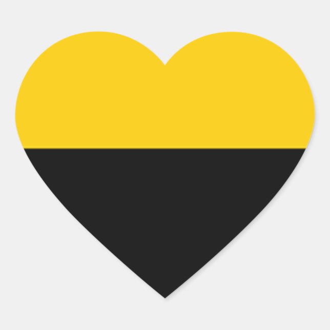 Flagge des IJsselstein Herz-Aufkleber (Vorderseite)