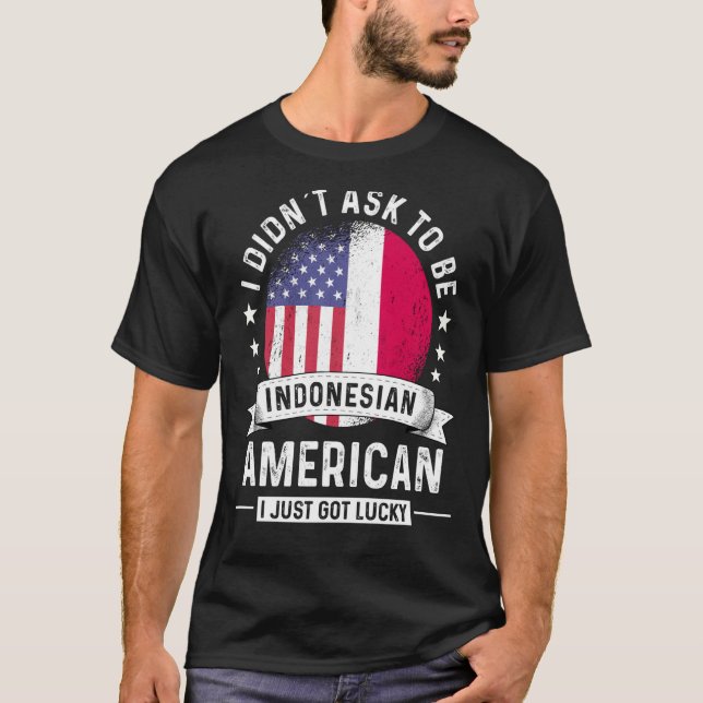 Flagge des indonesischen Patriot Grown Spaßes T-Shirt (Vorderseite)