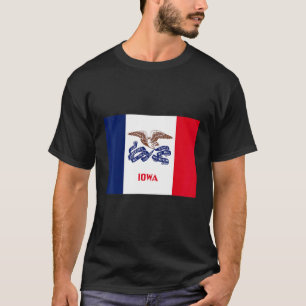 Flagge des Iowa-Staat USA T-Shirt