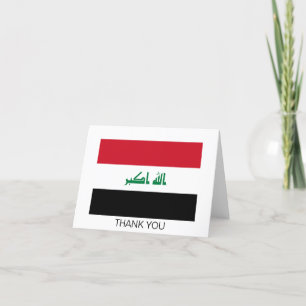 Flagge des Irak Dankeskarte