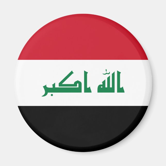 Flagge des Irak Magnet (Vorne)