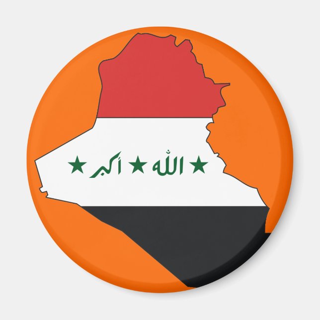 Flagge des Irak Magnet (Vorne)