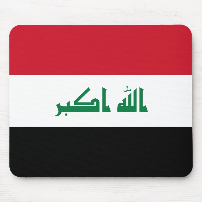 Flagge des Irak Mousepad (Vorne)
