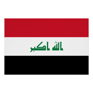 Flagge des Irak Poster